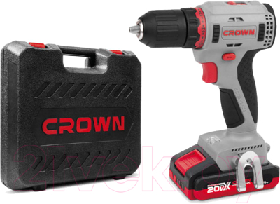 Аккумуляторная дрель-шуруповерт CROWN CT21091HX-2 BMC - фото