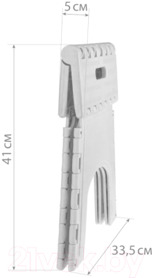 Табурет пластиковый Idea М2297 (мраморный)