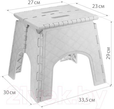 Табурет пластиковый Idea М2297 (мраморный)