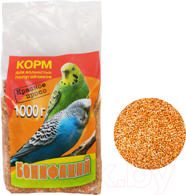 Корм для птиц Бонифаций Красное просо