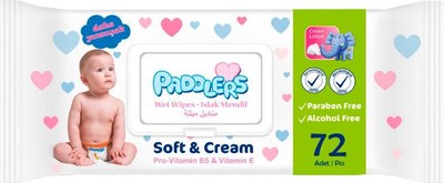 Влажные салфетки детские Paddlers Soft and Cream - фото