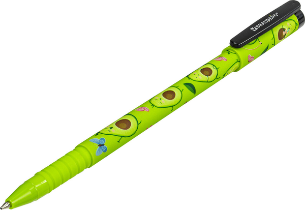 Ручка шариковая Brauberg Soft Touch Grip Avocado / 143716