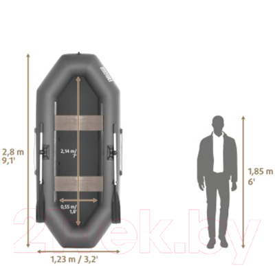 Надувная лодка Тонар Бриз 280 / 4999928