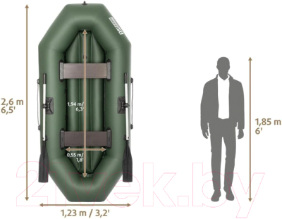 Надувная лодка Тонар Бриз А260 / 4897010
