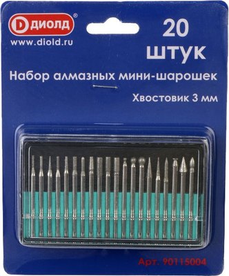 Набор борфрез Диолд 90115004 - фото