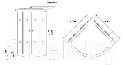 Душевая кабина Niagara NG-4512-14R 120x80