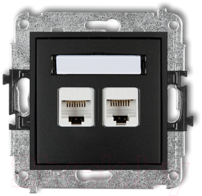 Розетка Karlik 2XRJ45 / 12MGK-6 - фото
