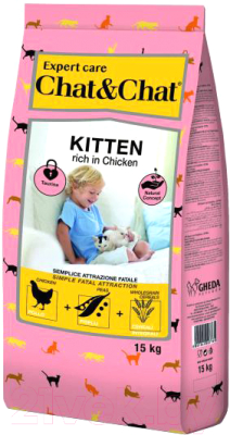 Сухой корм для кошек Chat&Chat Expert для котят с курицей - фото