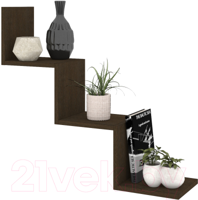 Полка Кортекс-мебель КМ 27 (венге)