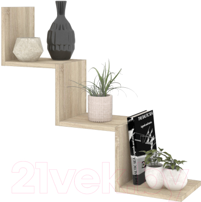 Полка Кортекс-мебель КМ 27 (дуб сонома)