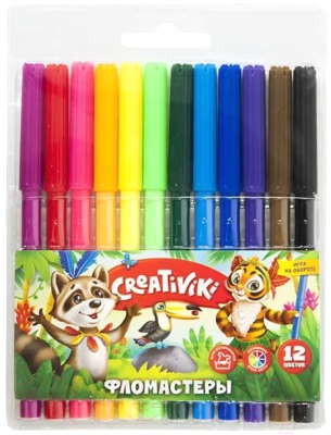 Фломастеры Creativiki ФЛВ12КР - фото