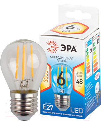 Лампа ЭРА P45-7W-827-E27 / Б0048386