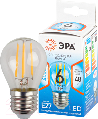 Лампа ЭРА F-LED P45-7W-840-E27 / Б0048387