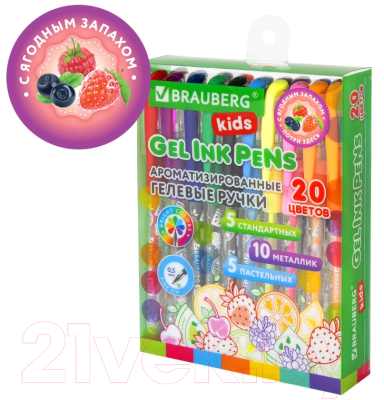 Набор гелевых ручек Brauberg Kids Fruits / 143824