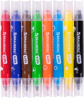 Фломастеры Brauberg Kids Funny Stamps / 152179 - фото