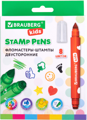 Фломастеры Brauberg Kids Funny Stamps / 152179