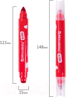 Фломастеры Brauberg Kids Funny Stamps / 152179