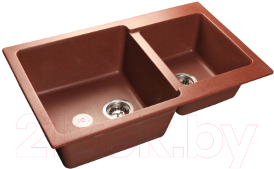 Мойка кухонная GranFest Practik GF-P780K (красный марс) - фото