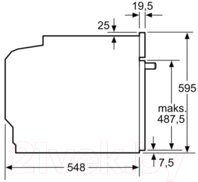 Электрический духовой шкаф Bosch HBA534EB0