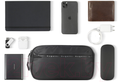 Сумка на пояс Bugatti Blanc / 49660401 (черный)