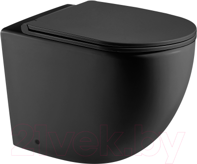 Унитаз приставной WeltWasser Merzbach 002 MT-BL (черный матовый) - фото