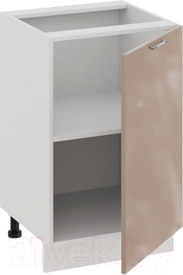 Шкаф-стол кухонный ТриЯ Весна 1Н5 (белый/кофе с молоком)