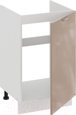 Шкаф под мойку ТриЯ Весна 1Н5М (белый/кофе с молоком)