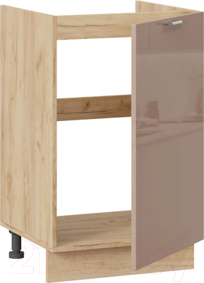Шкаф под мойку ТриЯ Весна 1Н5М (дуб крафт золотой/кофе с молоком)