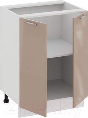 Шкаф-стол кухонный ТриЯ Весна 1Н6 (белый/кофе с молоком)
