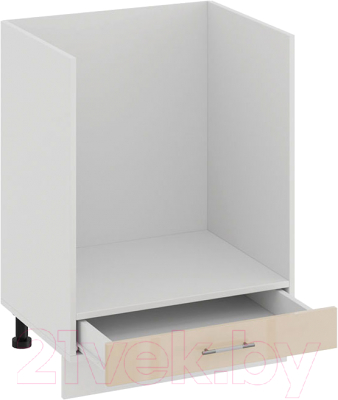 Шкаф под духовку ТриЯ Весна 1Н6Б (белый/ваниль глянец)