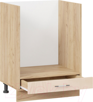 Шкаф под духовку ТриЯ Весна 1Н6Б (дуб крафт золотой/ваниль глянец)