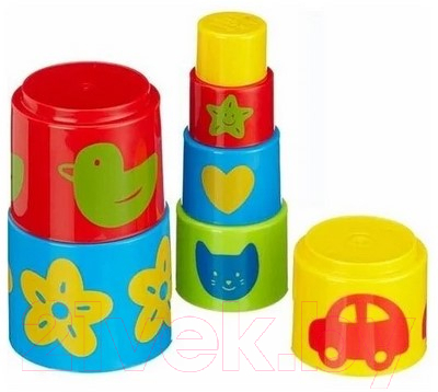 Набор игрушек для песочницы Gowi Ведерко-пирамидка / 453-07