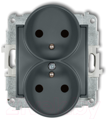 Розетка Karlik Schuko 28MGP-2sp 2Х2P+Z - фото
