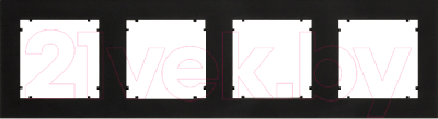 Рамка для выключателей и розеток Karlik Четырехместная одинарная 12MR-4 - фото
