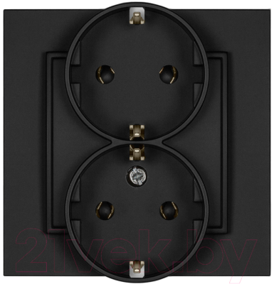 Розетка Karlik Schuko 12MGP-2s 2X2P - фото