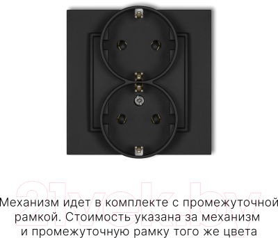 Розетка Karlik Schuko 12MGP-2s 2X2P