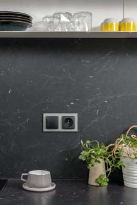 Розетка Karlik Schuko 12MGP-2s 2X2P