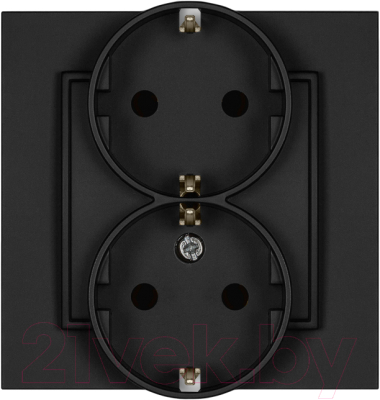 Розетка Karlik Mini 12MGP-2sp 2Х2P+Z - фото