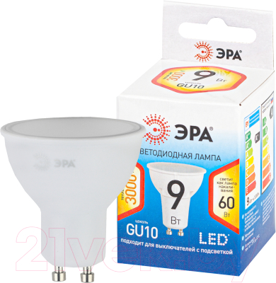 Лампа ЭРА LED MR16-10W-827-GU10 / Б0048376