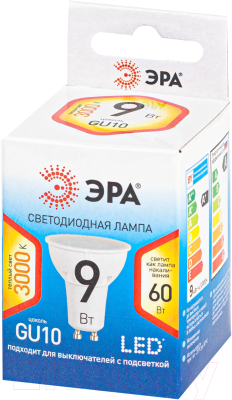 Лампа ЭРА LED MR16-10W-827-GU10 / Б0048376