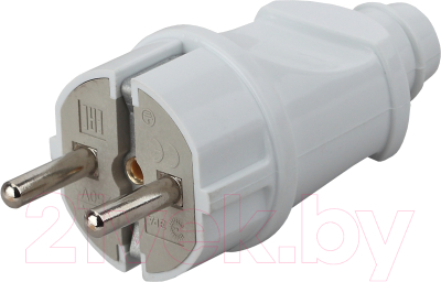 Вилка штепсельная ЭРА Vx2-W / Б0039673 - фото