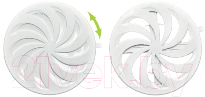 Решетка вентиляционная AirRoxy С регулировкой разхода воздуха 02-325