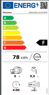 Посудомоечная машина Electrolux EEA22100L