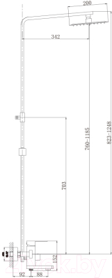 Душевая система со смесителем Haiba HB24803