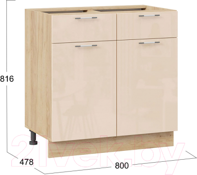 Шкаф-стол кухонный ТриЯ Весна 1Н8Я1