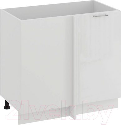 Шкаф под мойку ТриЯ Весна 1Н9У (белый/белый глянец) - фото