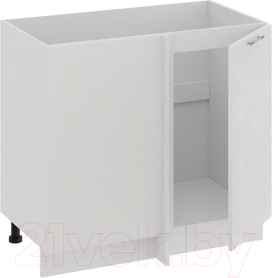 Шкаф под мойку ТриЯ Весна 1Н9У (белый/белый глянец)