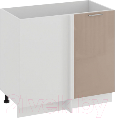 Шкаф под мойку ТриЯ Весна 1Н9У (белый/кофе с молоком) - фото