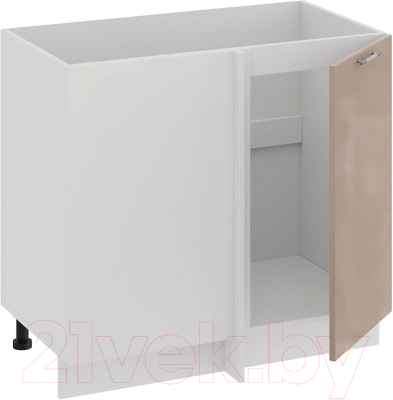 Шкаф под мойку ТриЯ Весна 1Н9У (белый/кофе с молоком)