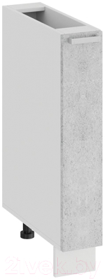 Шкаф карго ТриЯ Гранита 1Н15К (белый/бетон снежный) - фото